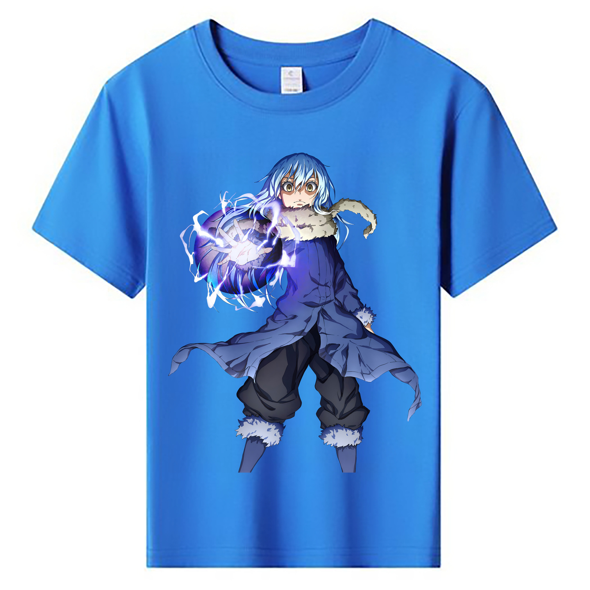 （画像用） 転スラ Regarding Reincarnated to Slime 綿100％キッズTシャツ（フロントプリント）